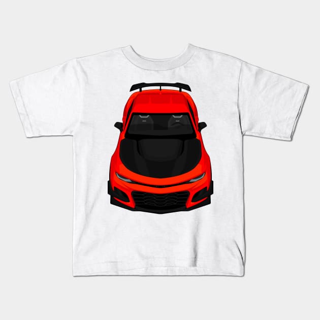 camaro zl1 1le red Kids T-Shirt by VENZ0LIC